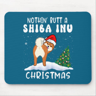 Tapis De Souris Rien Qu'un Chien Shiba Inu Noël Funny Xmas