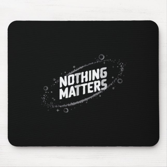 Tapis De Souris Rien S Conception Cosmique Existentielle - Minimal (Devant)