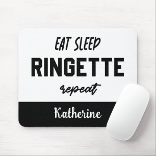 Tapis De Souris Ringette de sommeil personnalisée Répéter la sonne