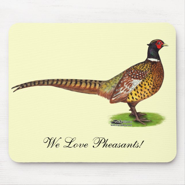 Tapis De Souris Ringneck Pheasant Rooster (Devant)