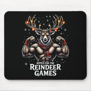 Tapis De Souris Ripped For The Games Drôle Christmas Gym Workout R
