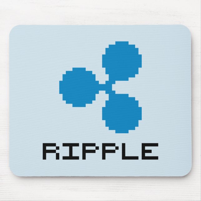 Tapis de souris Ripple XRP Logo 8-Bit (Devant)