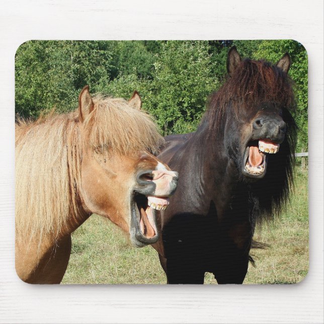 Tapis De Souris Rire de chevaux (Devant)