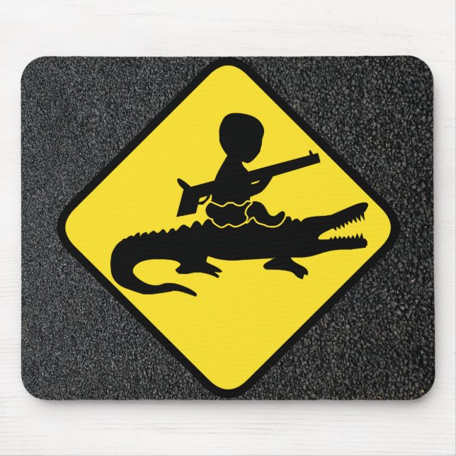 Tapis De Souris Risque de bébé de Croc (Devant)