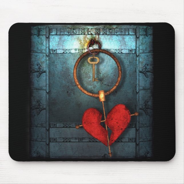 Tapis De Souris Rites du Mousepad Hearted cassé (Devant)