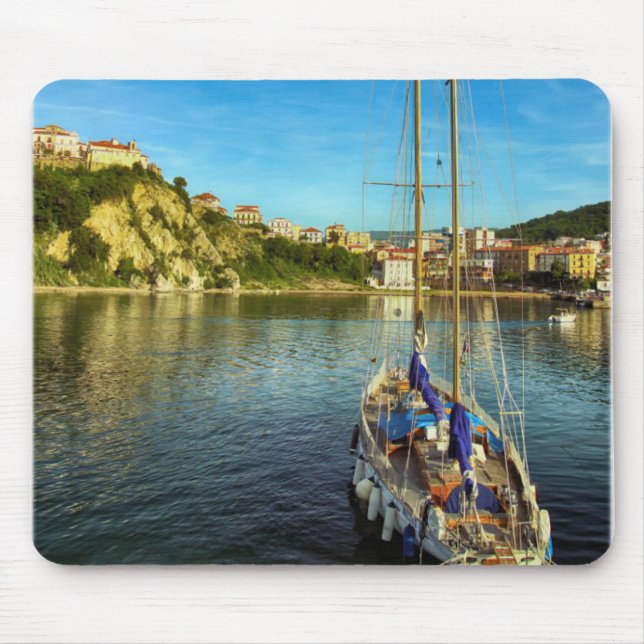 Tapis De Souris Rivage de approche | Agropoli de bateau (Devant)