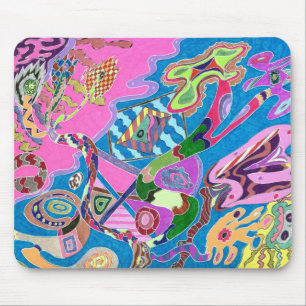 Tapis De Souris Rive rose, Art Abstrait