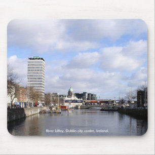 Tapis De Souris River Liffey, Liberty Hall & Douanes House