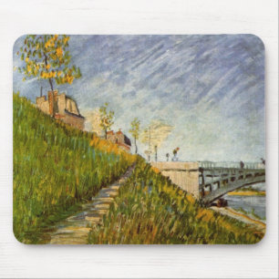 Tapis De Souris Rives de la Seine, Pont de Clichy par Vincent van 