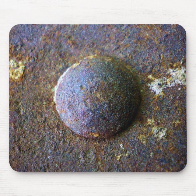 Tapis De Souris Rivet industriel en acier rouillé (Devant)