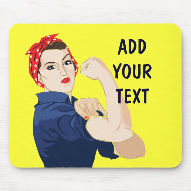 Tapis De Souris Riveter Rosie personnalisable (Devant)