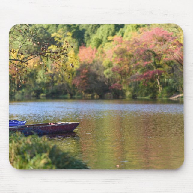 Tapis De Souris Rivière, Bateau, rive (Devant)