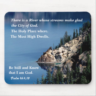 Tapis De Souris Rivière Bleue de Dieu Mousepad.
