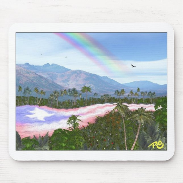 Tapis De Souris Rivière Mousepad de Porto Rico (Devant)