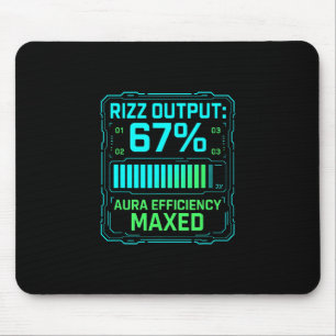 Tapis De Souris Rizz Output 67% Efficacité Aura Max Tech Gamer S