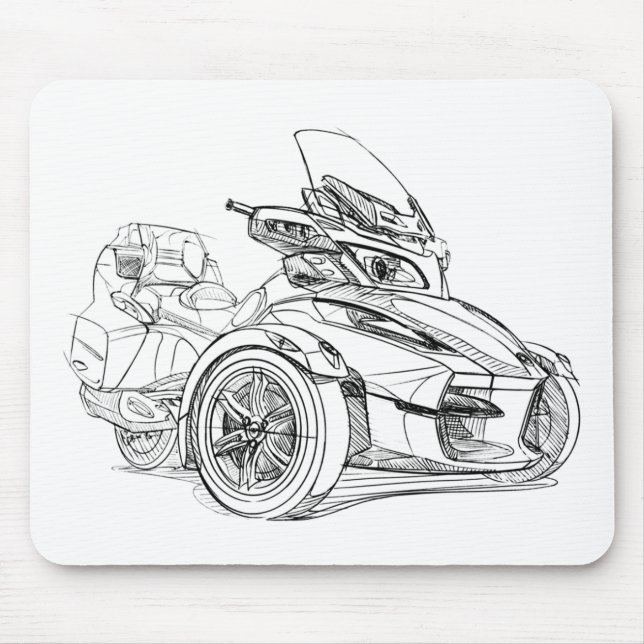 Tapis De Souris Roadster 2010 de CanAm Spyder droite (Devant)