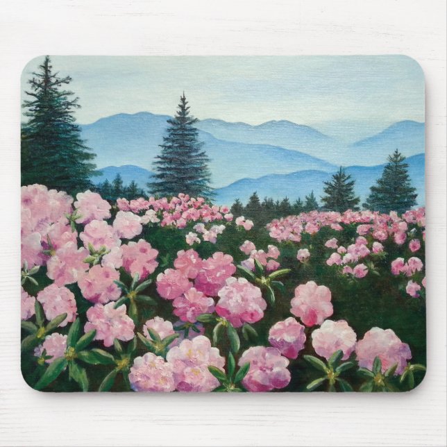 Tapis De Souris Roan Mt Rhododendron Fine Art Print Souris Pad (Devant)