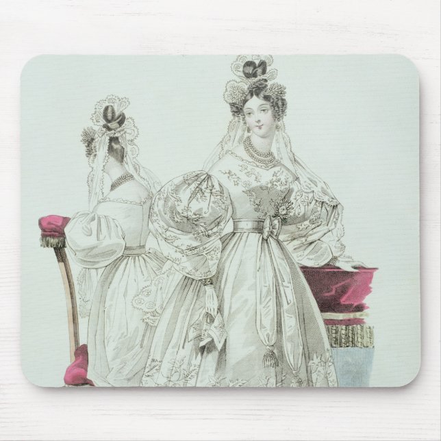 Tapis De Souris Robe de mariage, "salons de Le Follet Courrier (Devant)
