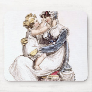 Tapis De Souris Robe de matin, plat de mode du Repo d'Ackermann