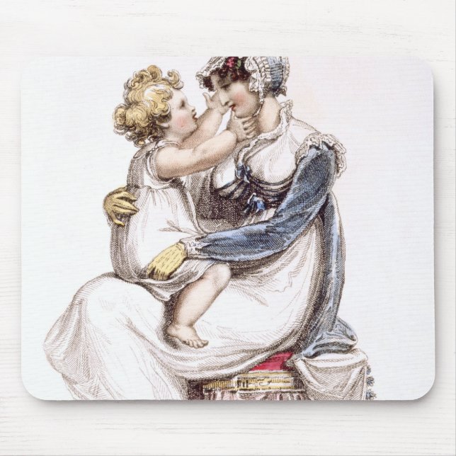 Tapis De Souris Robe de matin, plat de mode du Repo d'Ackermann (Devant)