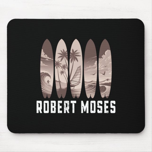 Tapis De Souris Robert Moses Planche de surf Hommes Femmes Surf  (Devant)