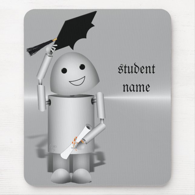 Tapis De Souris Robo-x9 Graduate - Casquettes fermés en fête (Devant)