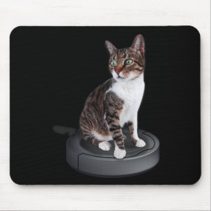 Tapis De Souris Robot Cat Vacuum Cleaner Feline Animal Cute Cat