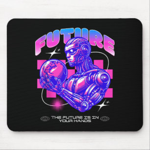 Tapis De Souris Robot de science-fiction futuriste le futur est da