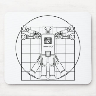 Tapis De Souris Robot Mousepad de da Vinci Vitruvian