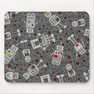 Tapis De Souris Robots rétro