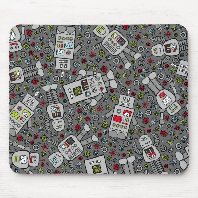 Tapis De Souris Robots rétro (Devant)