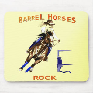Tapis De Souris Roche de chevaux de baril