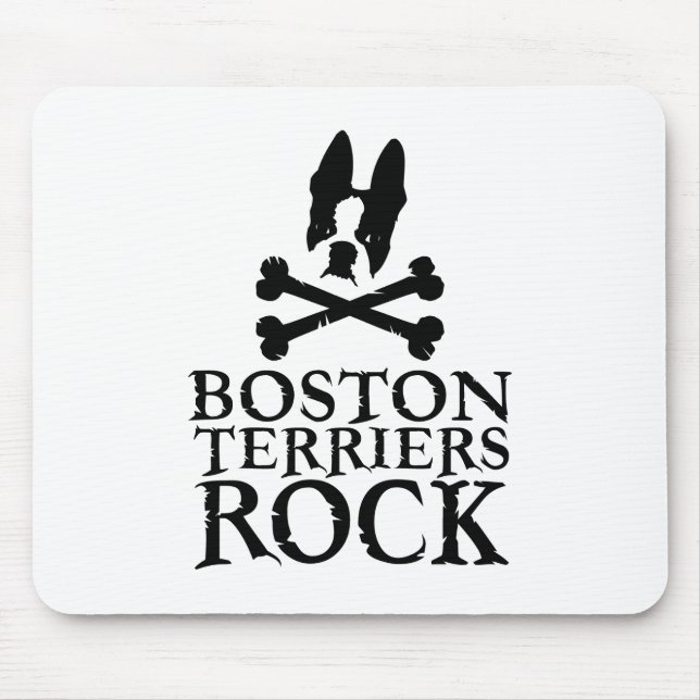 Tapis De Souris Roche de terriers de Boston (Devant)