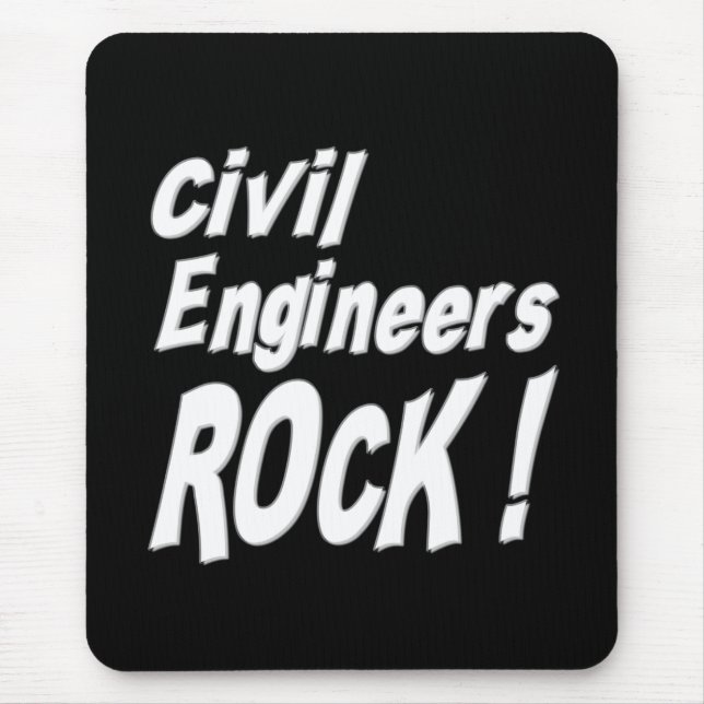 Tapis De Souris Roche d'ingénieurs civils ! Mousepad (Devant)