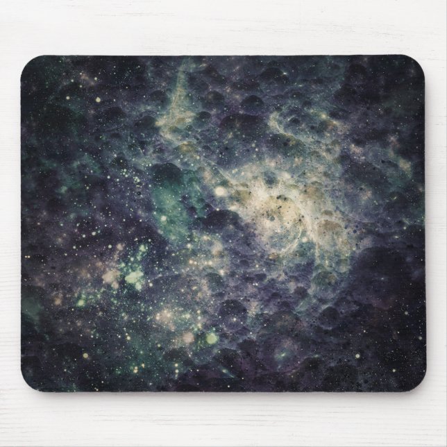 Tapis De Souris Roche spatiale cool de la galaxie morne (Devant)