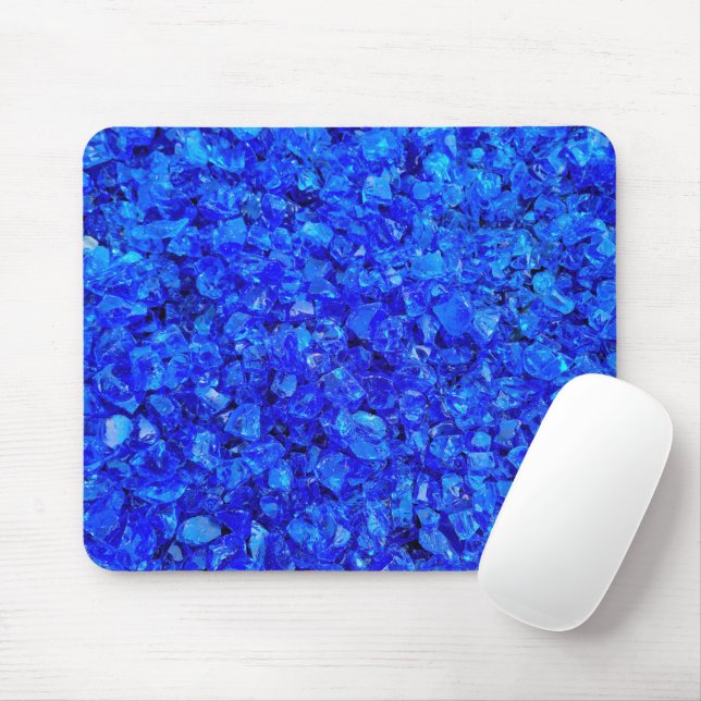 Tapis De Souris Roches en verre bleu (Avec souris)