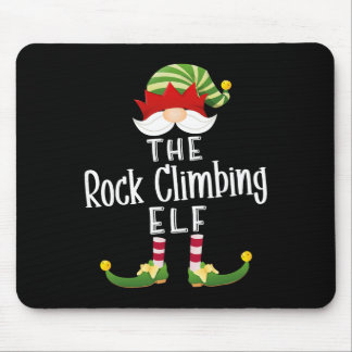Tapis De Souris Rock Climbing Elf Group Christmas Funny Pajama Par