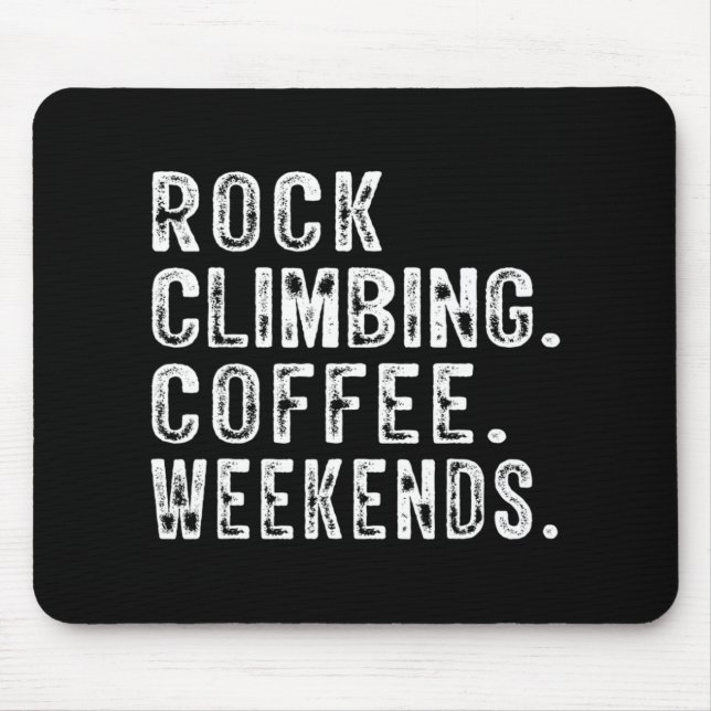 Tapis De Souris Rock Escalade Café Week-ends Rock Escalades (Devant)