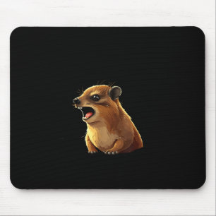 Tapis De Souris Rock hyrax awawa beurk les gens drôle groundhog da