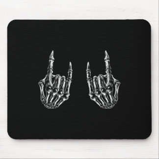 Tapis De Souris Rock On Rock Star Skeleton Hands - Concert Bynd Gr