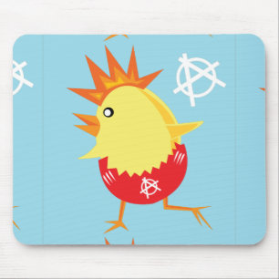 Tapis De Souris rock punk anarchie poussin de Pâques