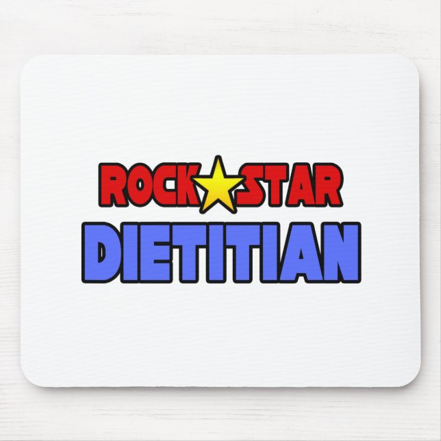 Tapis De Souris Rock Star Dietitian (Devant)