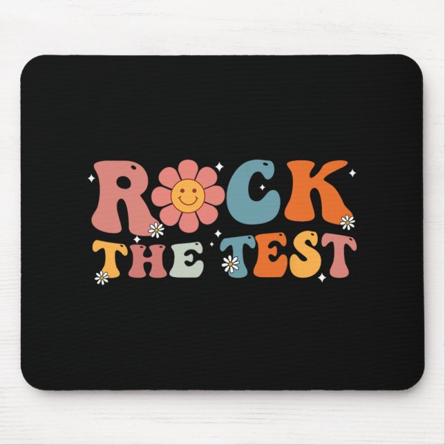 Tapis De Souris Rock The Test Enseignant Test Jour Test Enseignant (Devant)