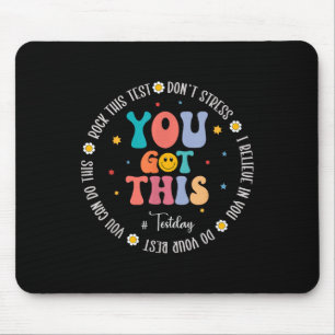 Tapis De Souris Rock The Test Teacher Test Day Tests Motivationnel