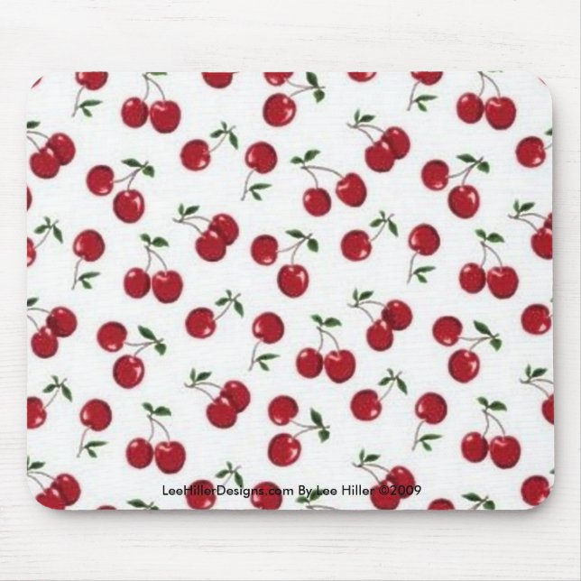 Tapis de souris Rockabilly rab Red Cherries (Devant)