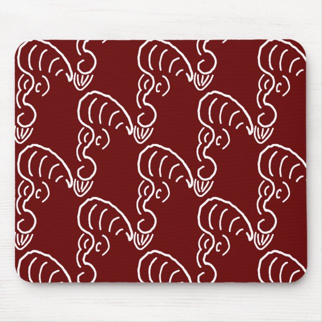 TAPIS DE SOURIS ROCKABILLY YELL (CRIMSON) (Devant)