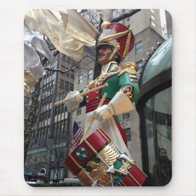 Tapis De Souris Rockefeller Center Drummer Boy Christmas New York (Devant)