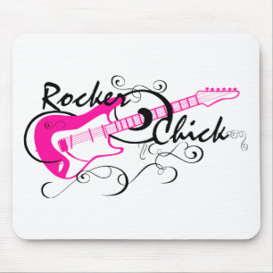 Tapis De Souris Rocker chick