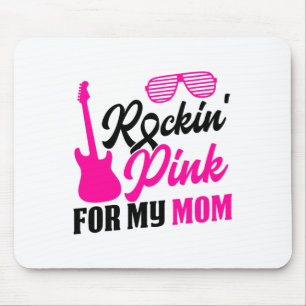 Tapis De Souris Rockin' Pink Pour Maman Célébration De Sensibilisa