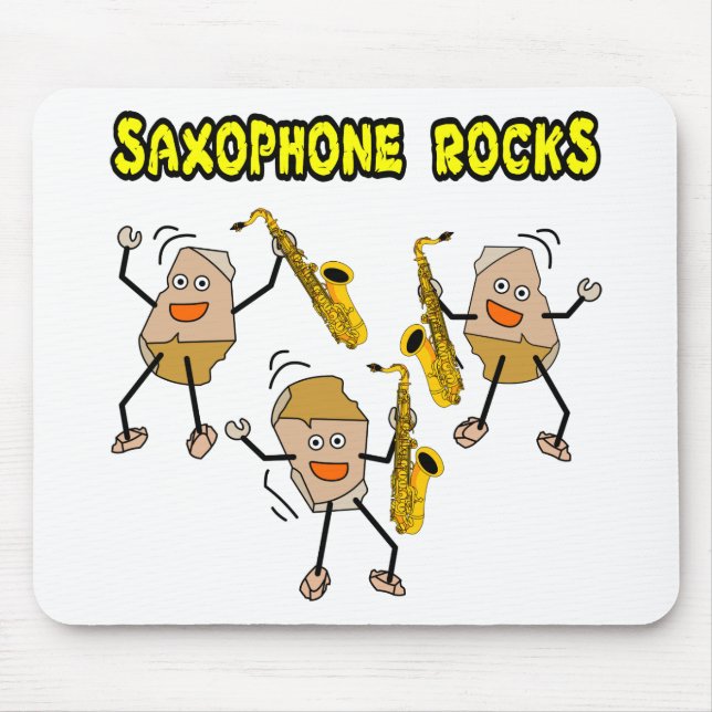 Tapis De Souris Rocks saxophones (Devant)